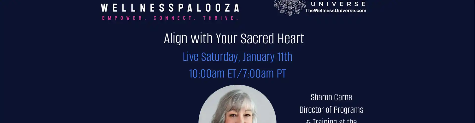 Wellnesspalooza 2025 Align with Your Sacred Heart with Sharon Carne