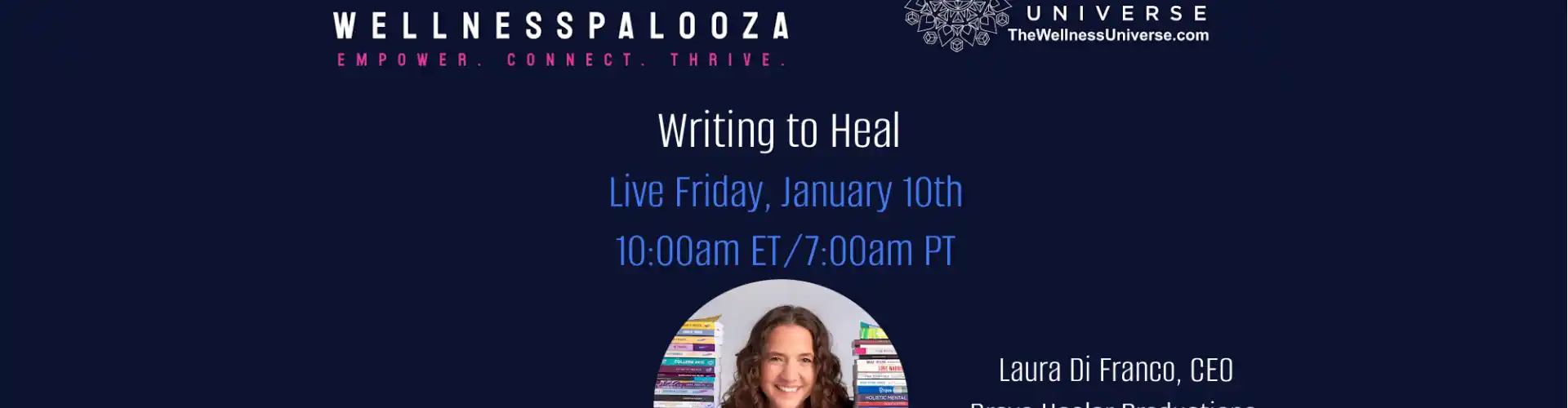 Wellnesspalooza 2025 Writing to Heal with Laura Di Franco